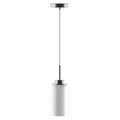 Ambiate Sofia Modern Pendant, Double Glass Shade, Nickel, Single E26 Socket, Dimmable, Clear-Frosted Glass AL10000P1